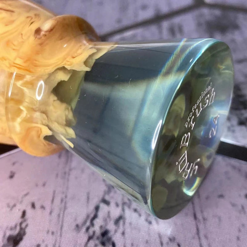 Men's Shaving Brush with Tuxedo Knot Synthetic Hair and Resin Handle