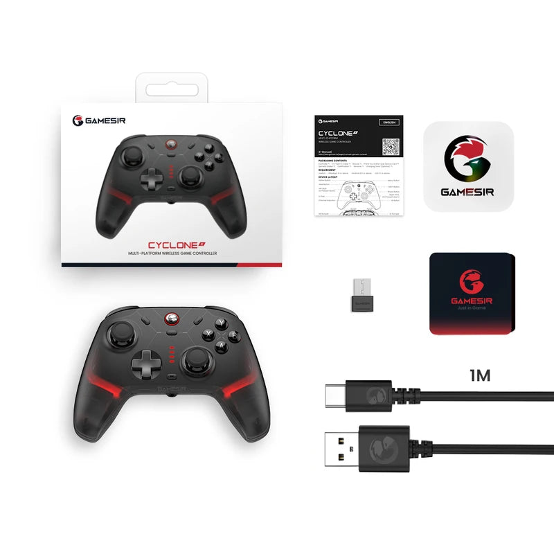 Wireless Game Controller for Nintendo Switch, PC, iOS & Android - Tri-Mode, Hall Effect Sticks