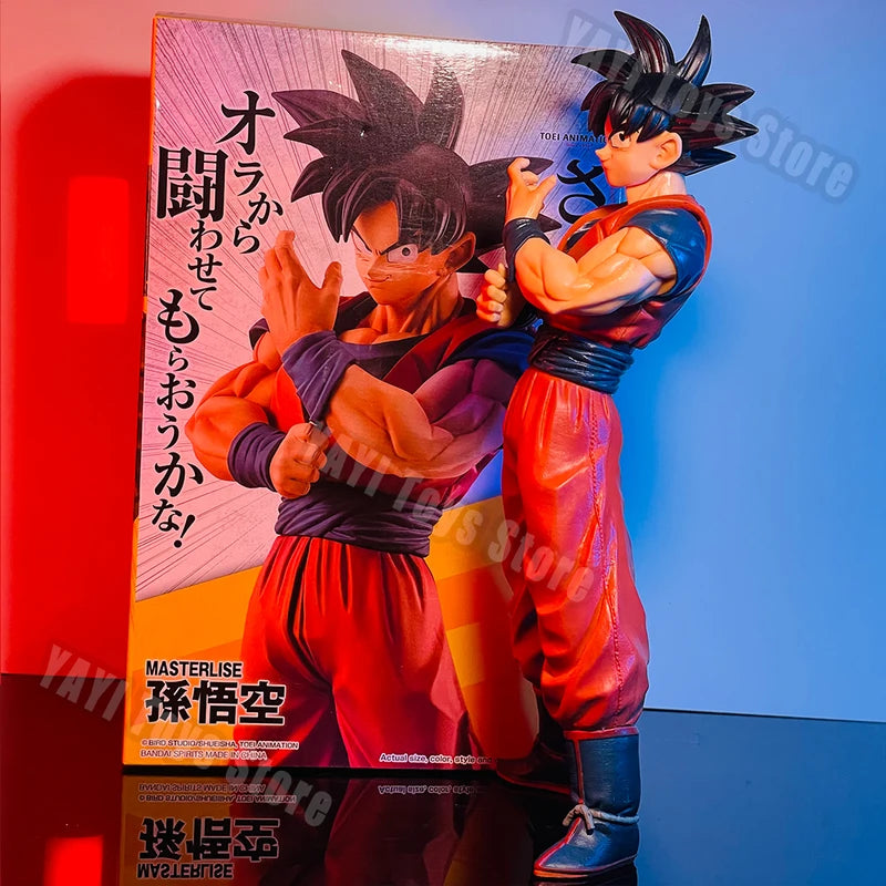 Anime Goku Action Figure 27cm PVC Statue with Scouter - Dragon Ball Z Collectible Toy