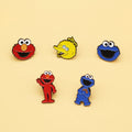 5Pcs Cartoon Animal Enamel Brooch Set Cute Jewelry Lapel Pins for Clothing