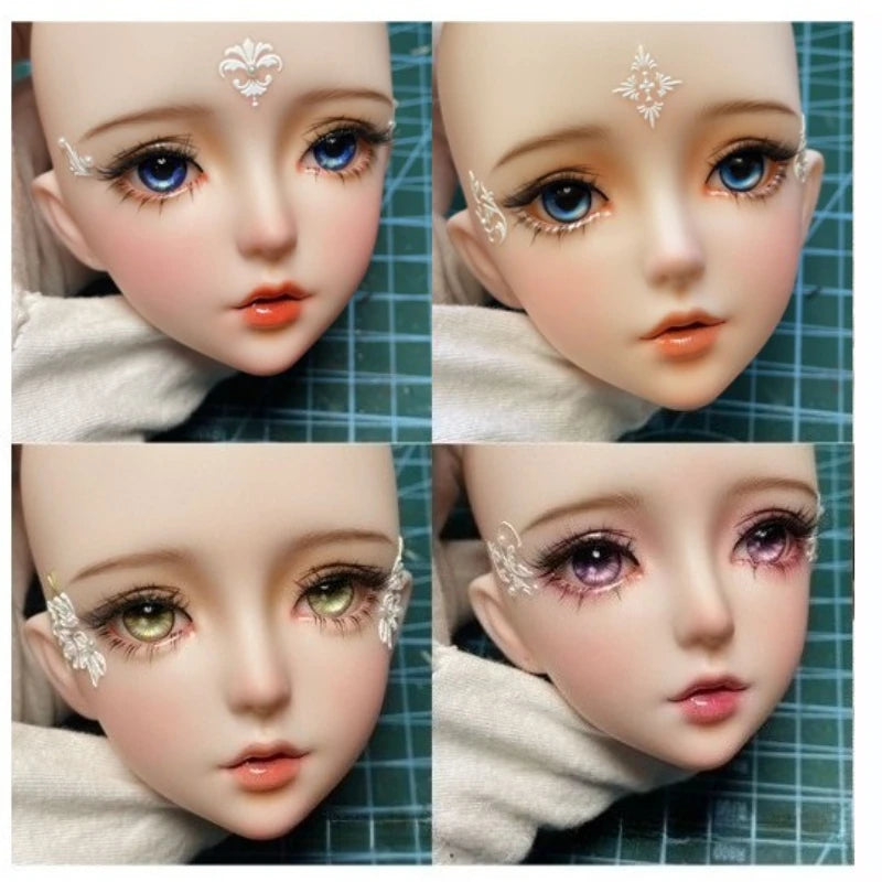 White 1/3 Doll Head for 60cm Ball-Jointed Doll DIY Accessories