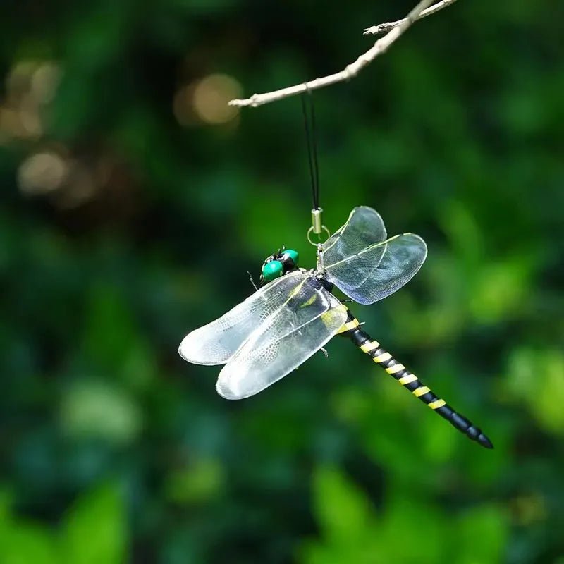 12cm Realistic Dragonfly Garden Insect Repellent Model Hanging Ornament