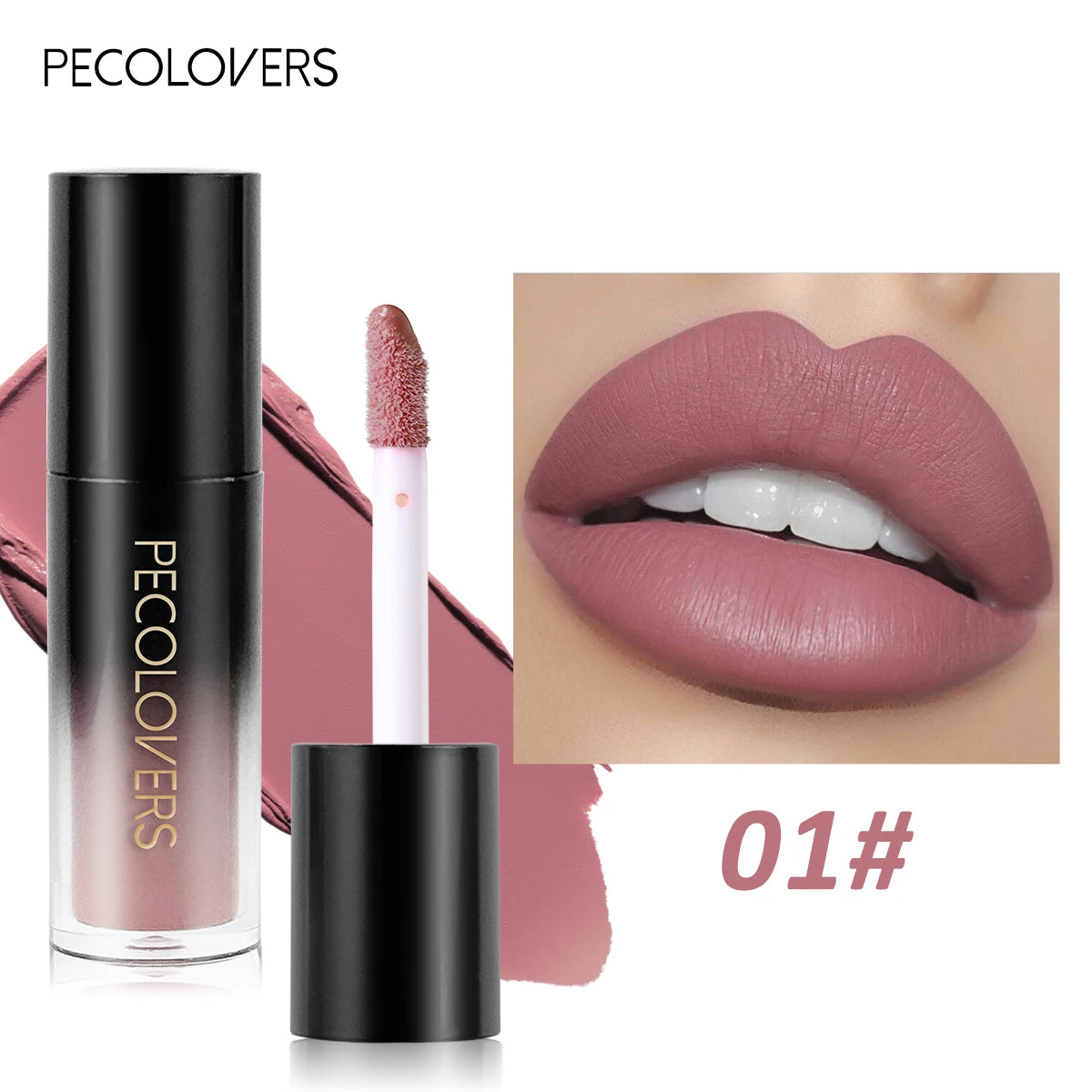 Matte Velvet Lip Gloss Set Waterproof Long-Lasting Lipstick with High Color Rendering