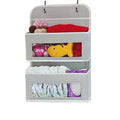 5-Shelf Over-the-Door Hanging Storage Organizer with Large Pockets