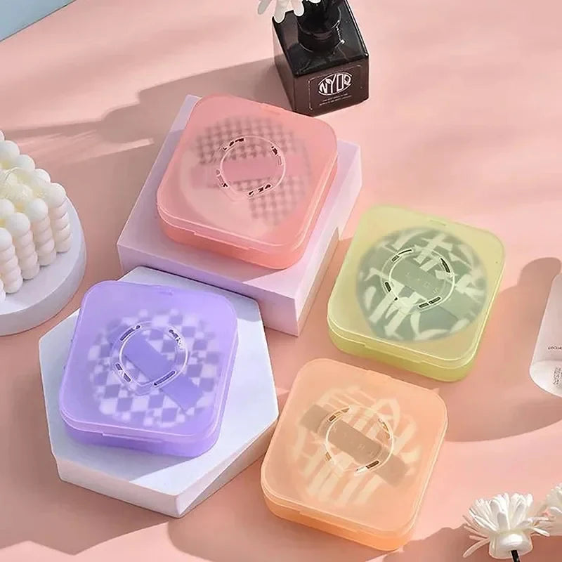 Portable Makeup Puff Organizer Box for Powder Sponge BB Cream - Breathable & Reusable