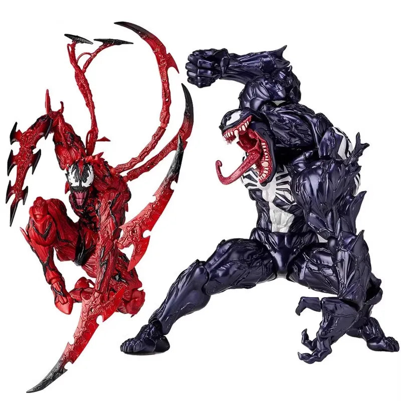 Venom Carnage Action Figure Collectible - Highly Articulated PVC Model with Accessories