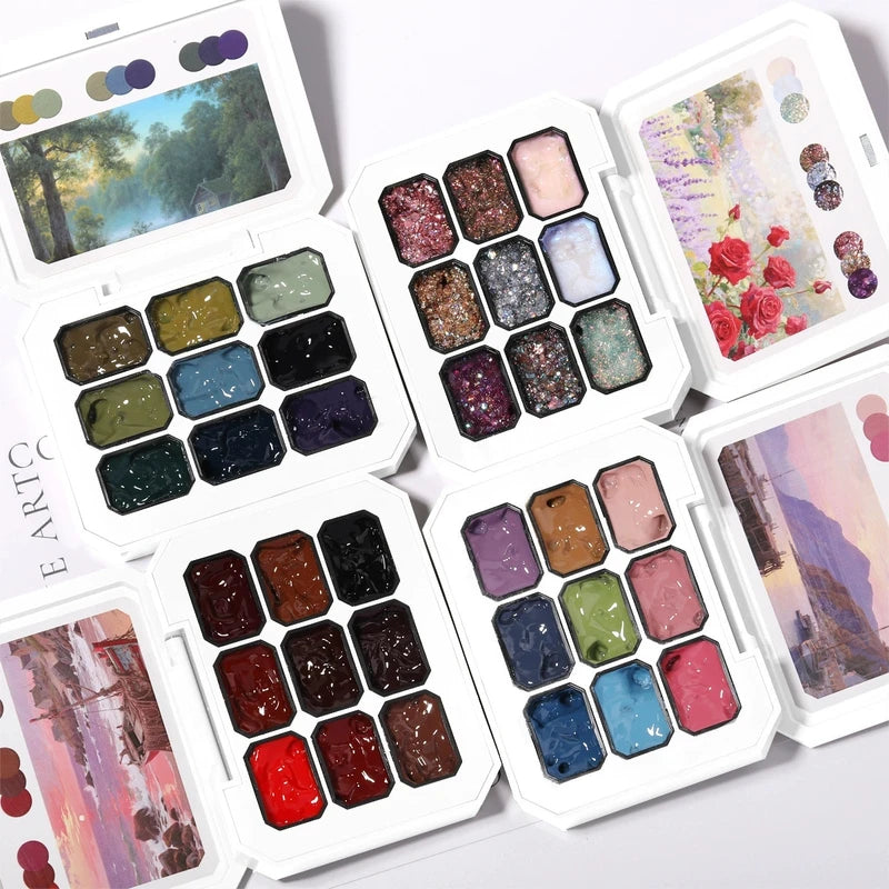 Solid Gel Nail Polish for Nail Art & French Style Creation - Multi-Color