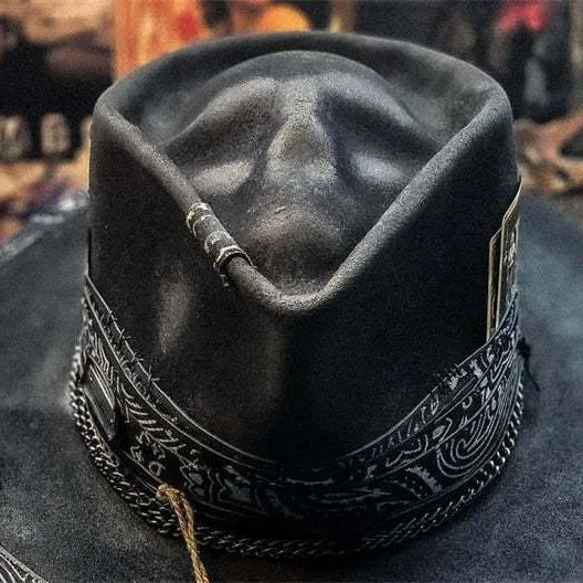 Halloween Skull Cowboy Hat Ball Hat Reaper Party Costume Accessory