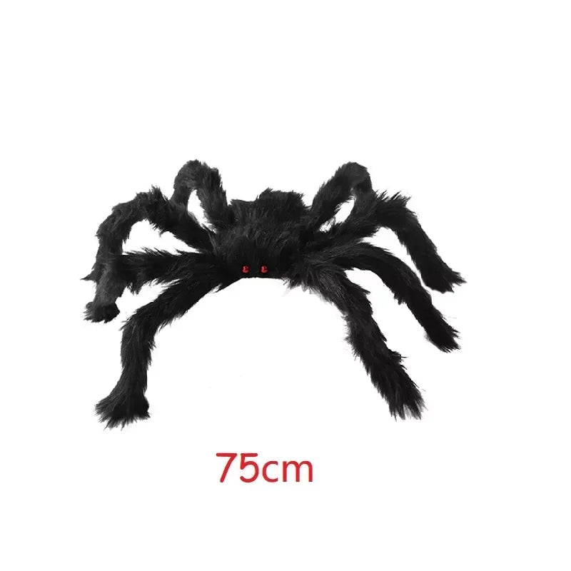 Giant Black Spider Halloween Outdoor Decoration Props for Haunted House & Party