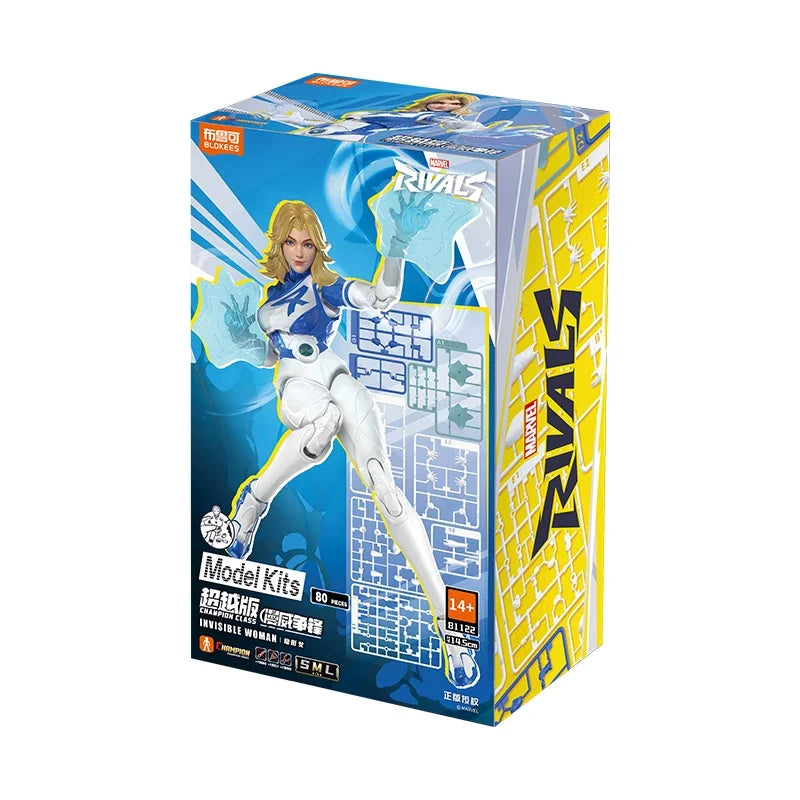 Model Kit Assembly Toy - Land Shark & Invisible Woman Movable Parts for Adults