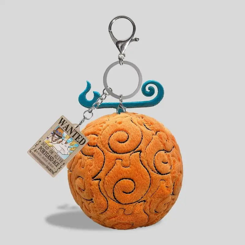 Anime Luffy Devil Fruit Keychain Cartoon Backpack Pendant Creative Toy Accessories