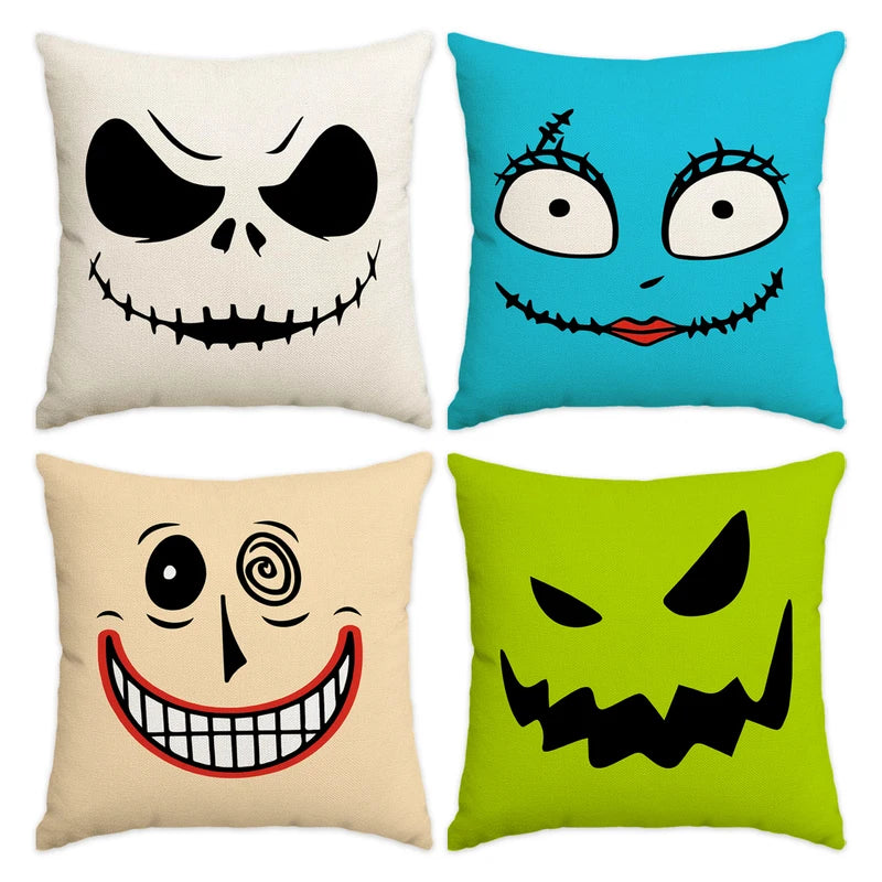 Halloween Pillow Cover Set - Horror Expressions Home Decor Cushion Covers