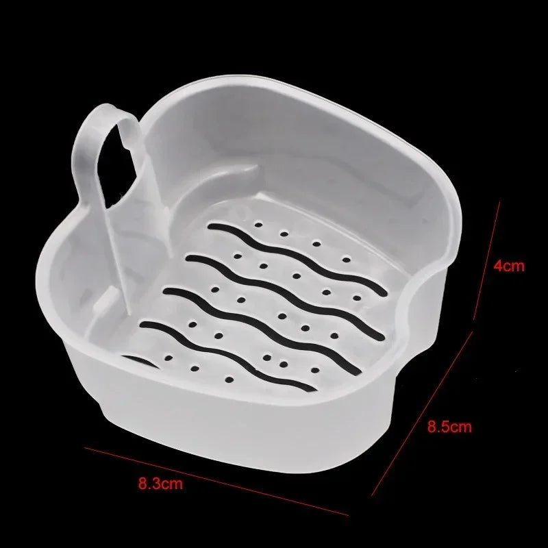 Denture Storage Box Organizer with Hanging Net - Teeth Case for False Teeth