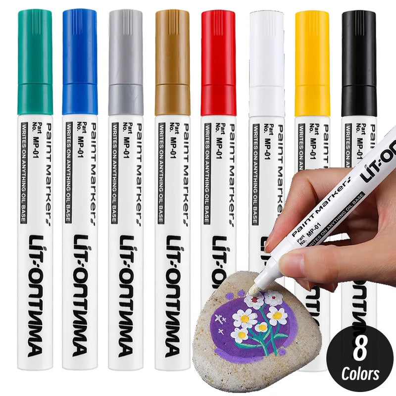Car Scratch Repair Paint Pen Set - Quick Dry Waterproof Touch Up Markers