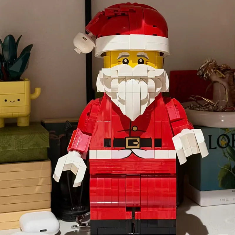 761pcs Santa Minifigure Building Block Set Holiday Christmas Gift