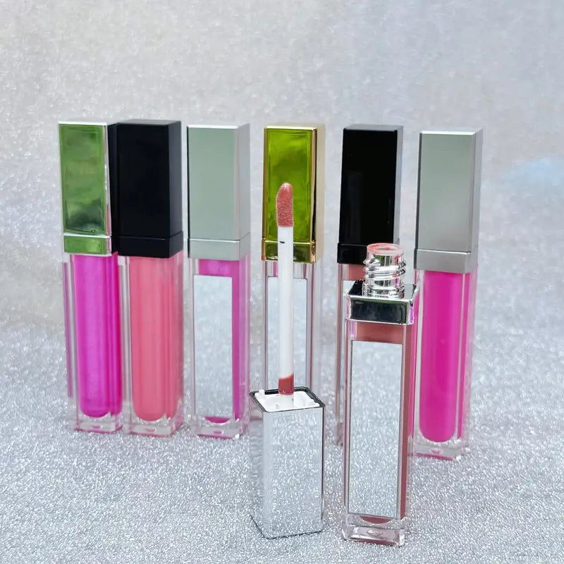 Wholesale Lip Gloss with LED Light & Mirror Private Label Liquid Makeup Shiny Colors