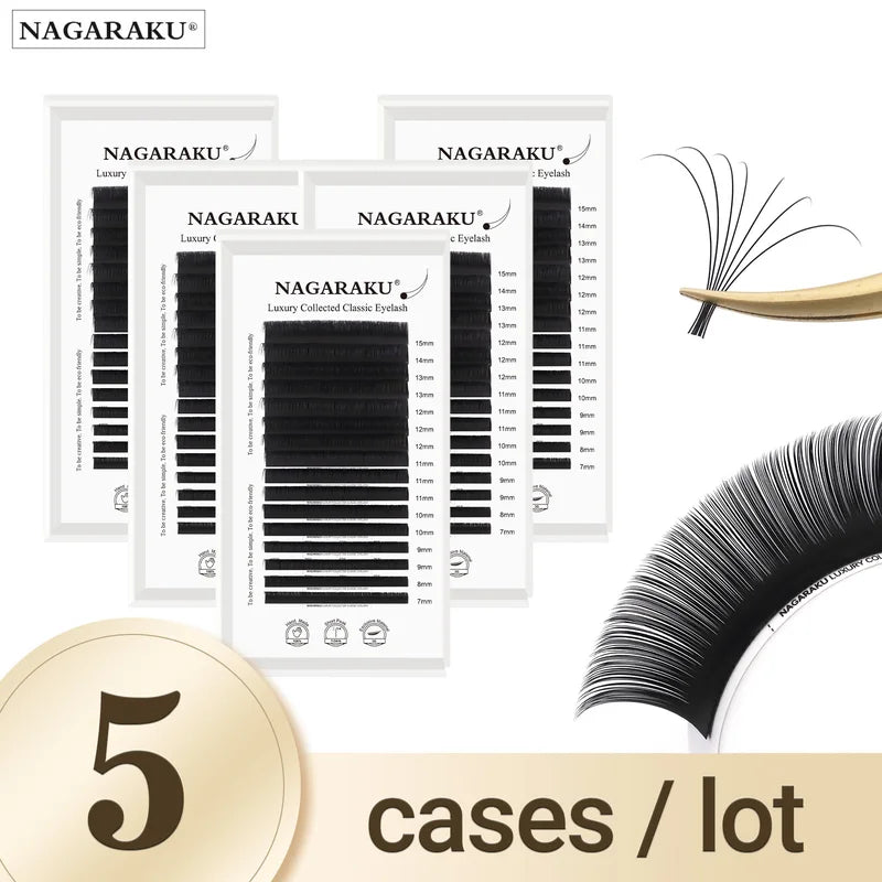 False Eyelash Set - Handmade Dense Volume Lashes for Extensions, Multiple Styles
