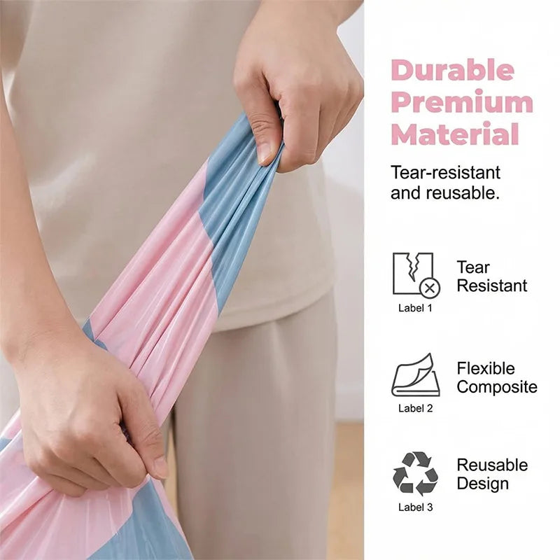Large Capacity Vacuum Storage Bags for Clothes & Blankets - Space Saver Compression Set