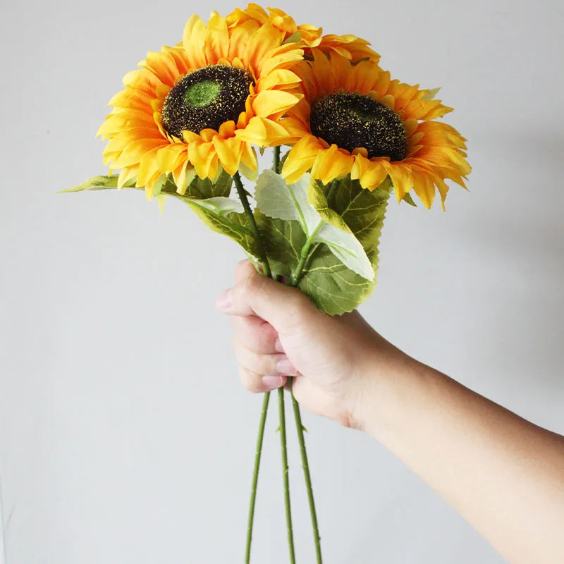 Artificial Sunflowers Bouquet Flowers for Home Garden Decor Wedding Party