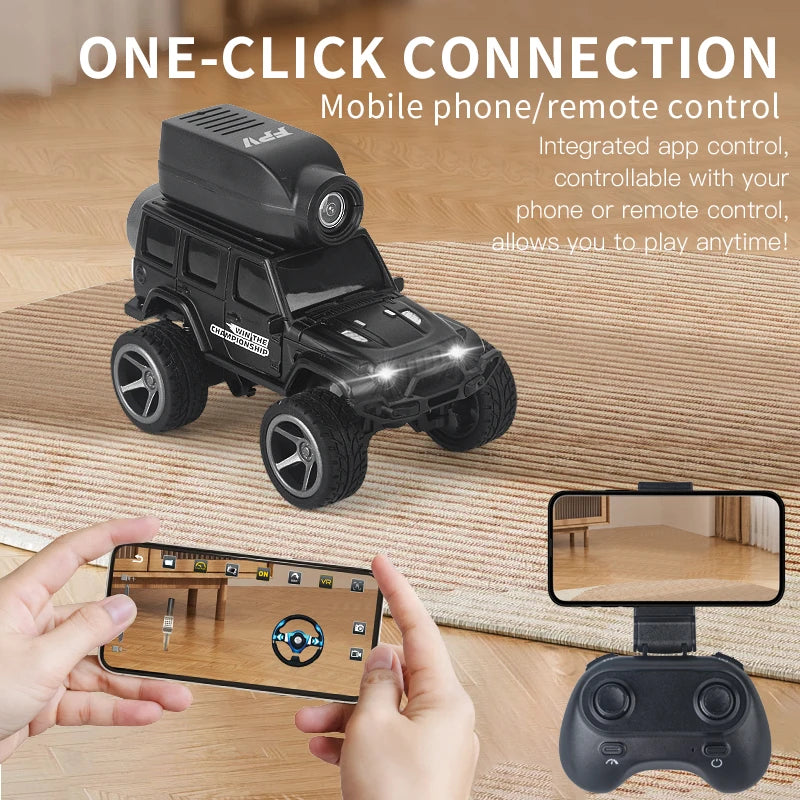 1:64 Alloy RC Off-Road Car with Camera and 2.4GHz Remote Control – Kids Gift