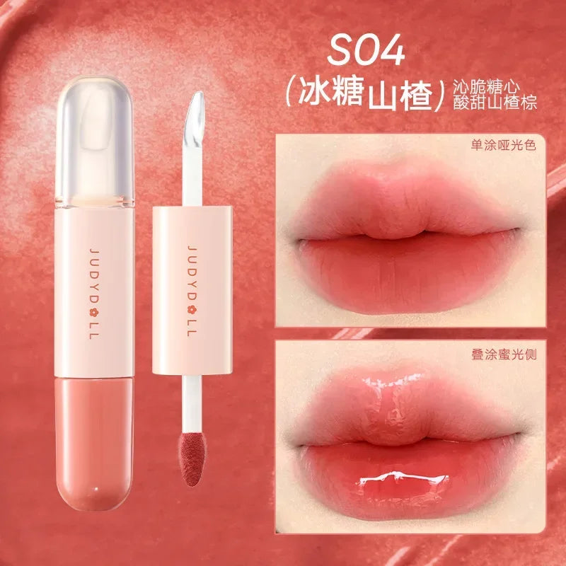 Long-Lasting Liquid Lipstick with Mirror Water Light Lip Gloss - Various Colors