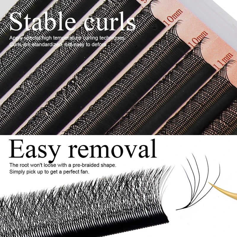 Premade Volume W-Shape Eyelash Extensions 2D-8D Faux Mink Natural Look
