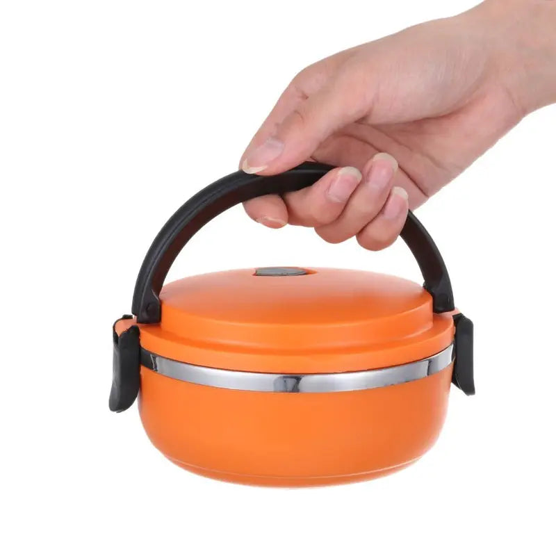 Stainless Steel Insulated Lunch Box Thermos Food Container for Travel & Office