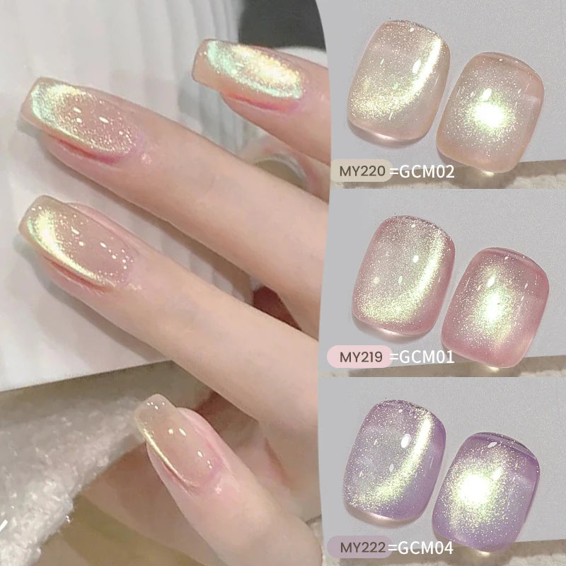 Magnetic Cat Gel Nail Polish 10ml - Holographic Glitter UV LED Semi-Permanent