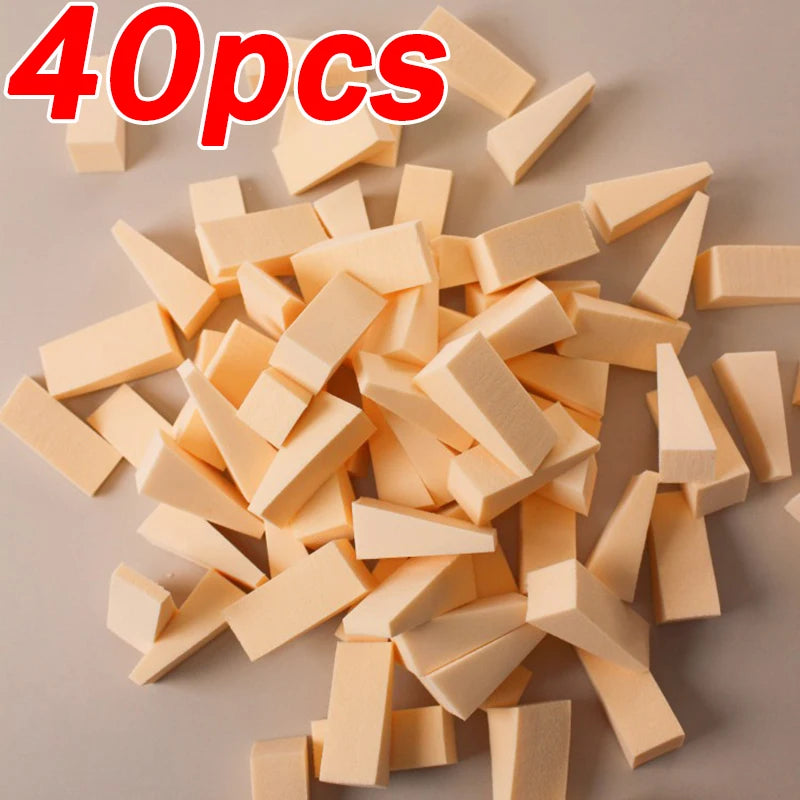 100pcs Triangle Makeup Sponges - Powder Foundation Blenders for Face and Concealer