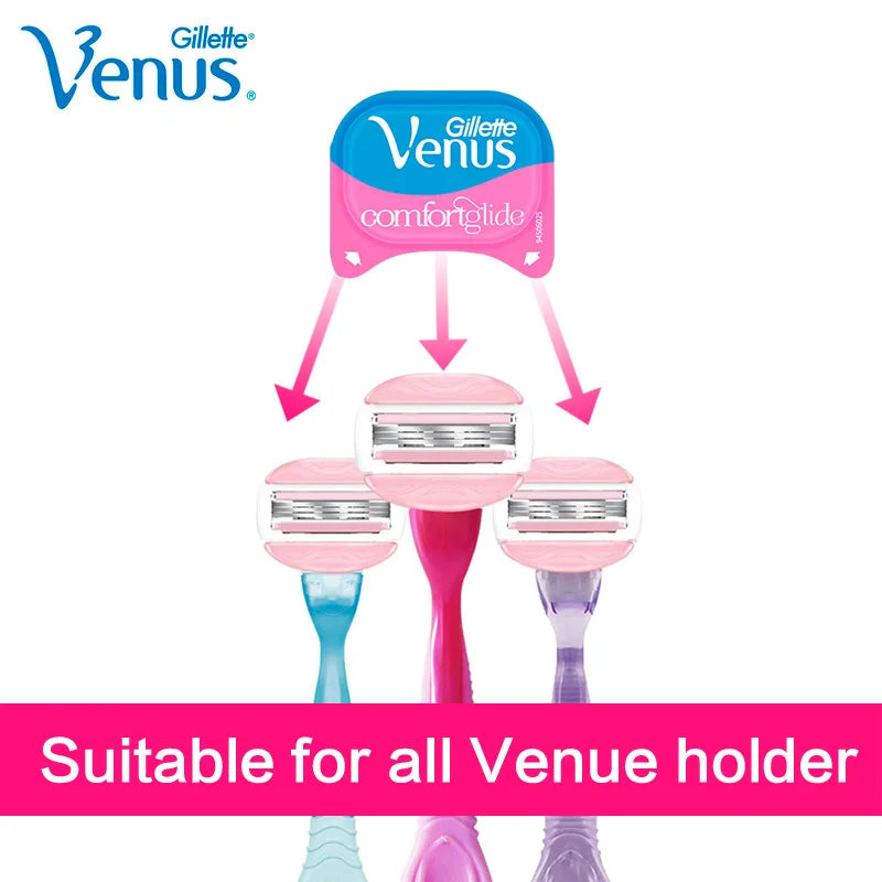Women’s Razor Blade Set with Smooth Spa Soap - Sharp 3-Layer Replacement Heads