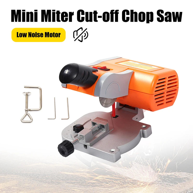 Mini Cut-Off Saw 7800RPM 90W Electric Cutting Machine for Wood, Metal, Plastic