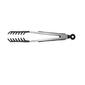 10-Inch Stainless Steel Long-Handled Food Tongs for Pasta Salad Grilling