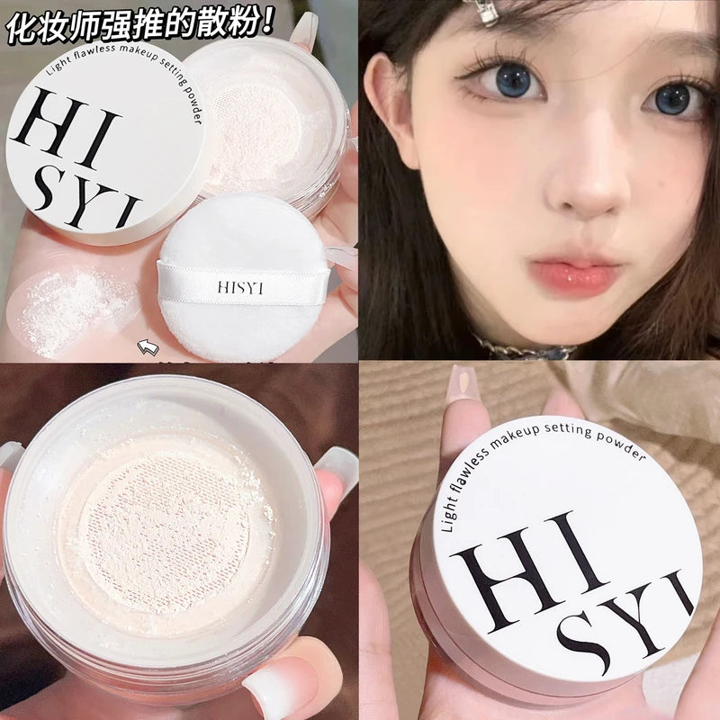Light Air Loose Powder - Transparent White Oil-Control Face Makeup, Long Lasting Matte Finish