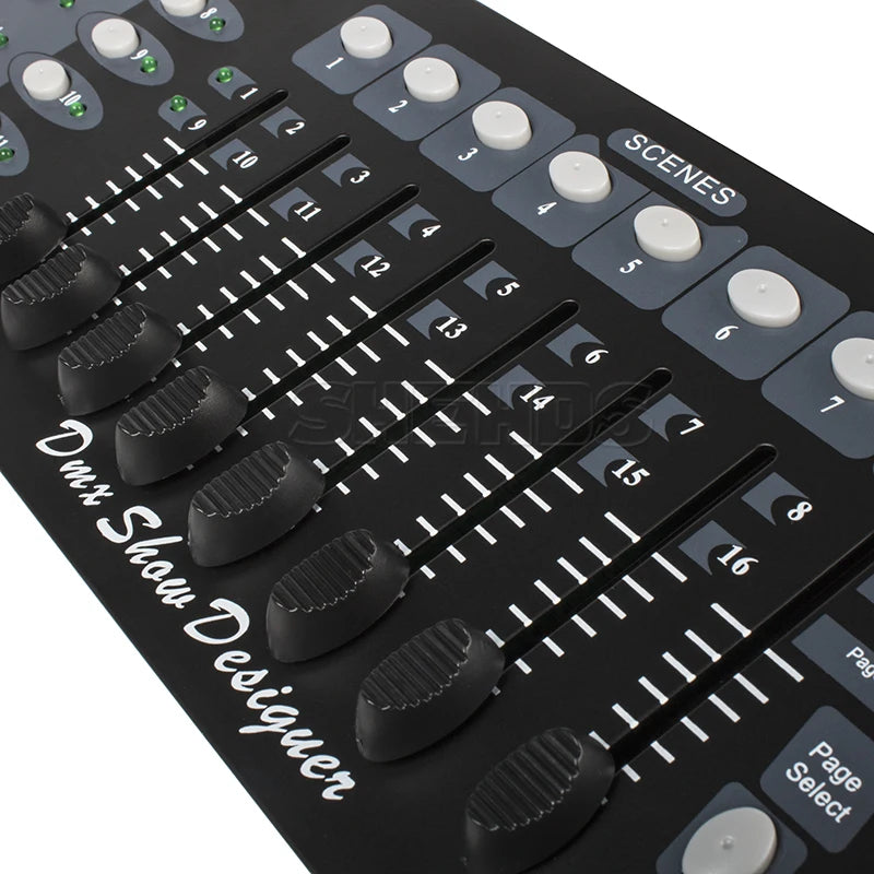 DMX 512 Lighting Controller for Moving Head, Par, Spotlights, 192 Channels