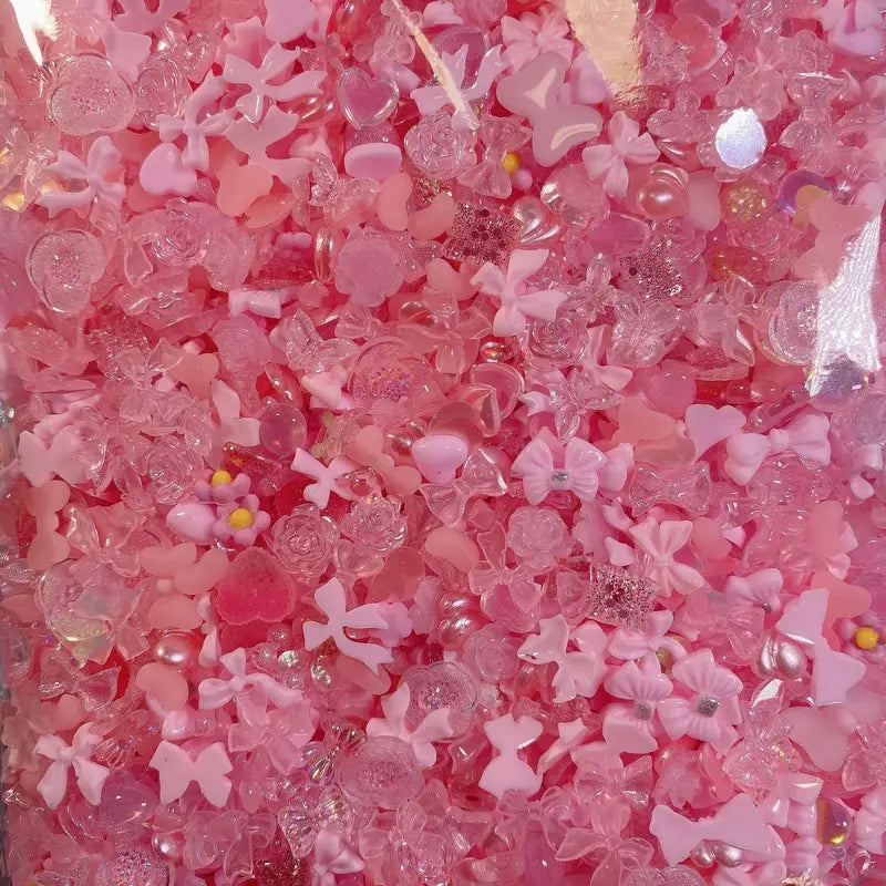 50Pcs Resin Nail Charms Mix Shapes for Nail Art Jewelry & Manicure Decor