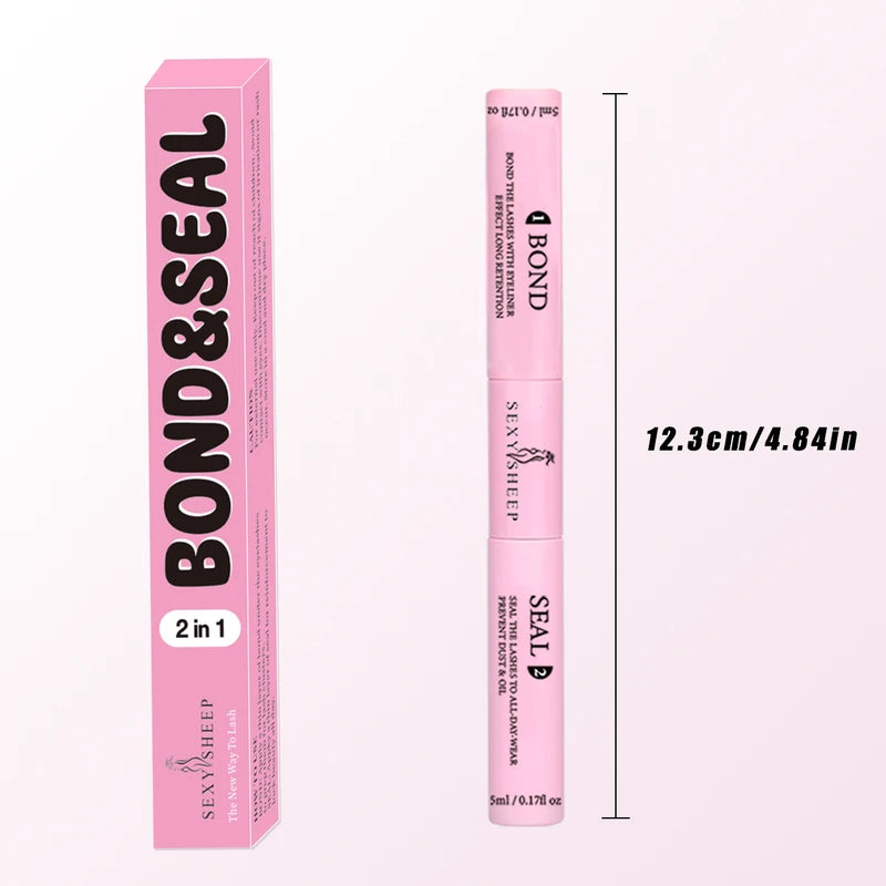 Lash Cluster Glue & Seal 10ml Eyelash Adhesive for Clusters Long-Lasting