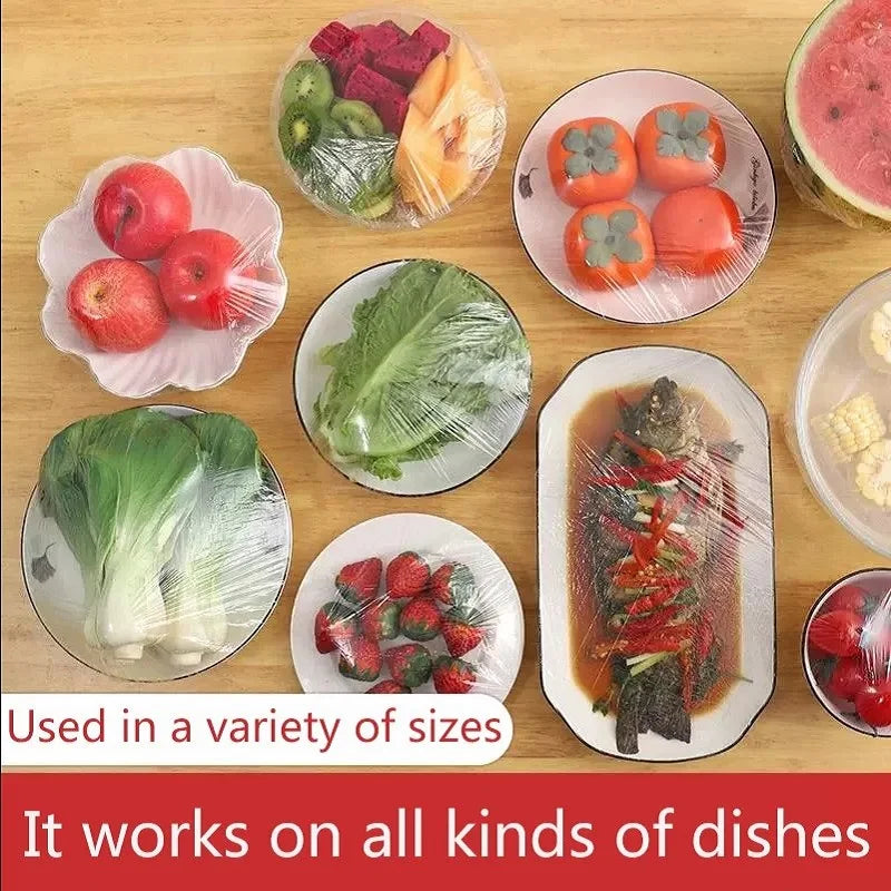 Food Cover Bags Nylon Food Storage Cover with Rubber for Food Protection