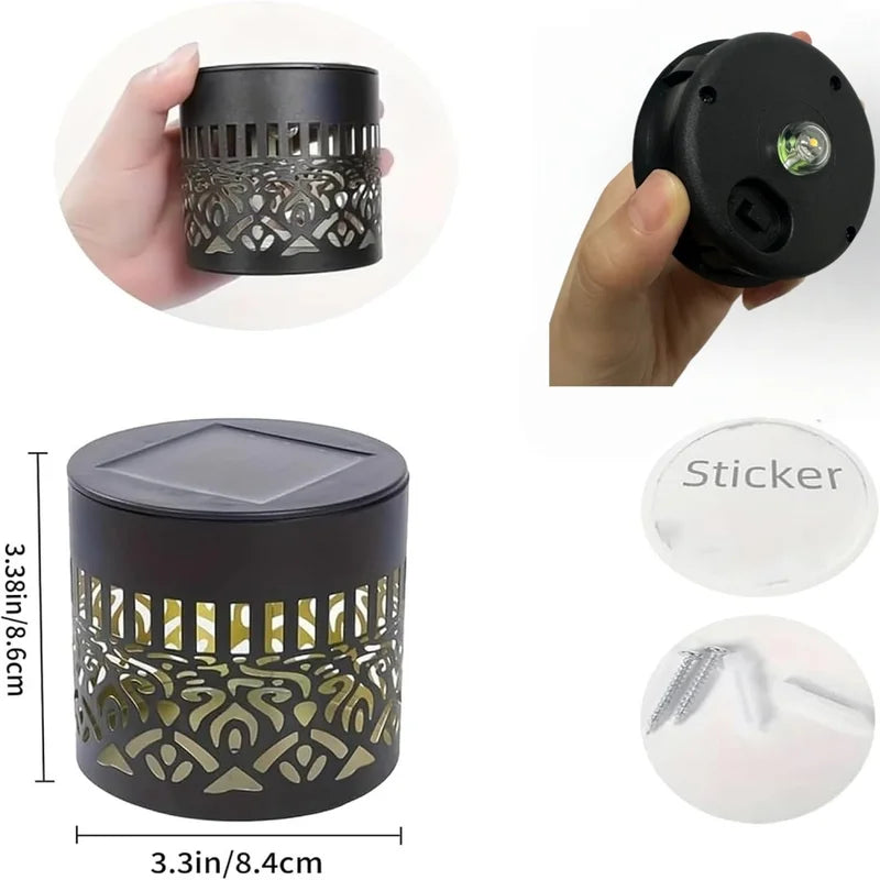 Decorative Solar Mandala Lights for Outdoor Garden Patio Wall Deck Yard