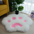 Cat Paw Pattern Plush Carpet for Living Room Soft Rug Home Decor