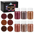 6-Piece Epoxy Resin Colorant Set - Mica Pigments for Resin Art, Pearlescent Powder