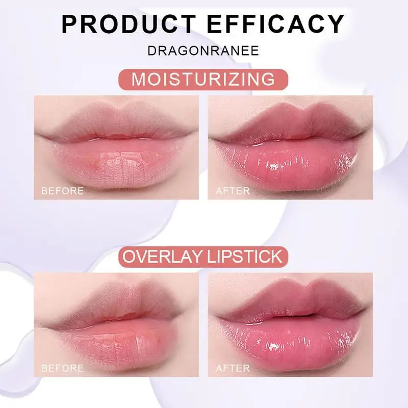 Moisturizing Lip Oil Set with Flower Essential Oils - 6pcs Natural Gloss for Women & Kids
