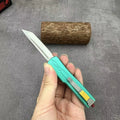 Multifunctional Folding Knife with Drop Point Blade for Outdoor Camping Hunting - Black, Blue, Beige