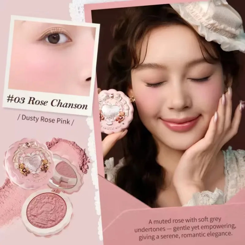 Complete Makeup Gift Set with Lip Cream Blush Cushion BB Concealer & Hydrating Essence in Cosmetic Bag