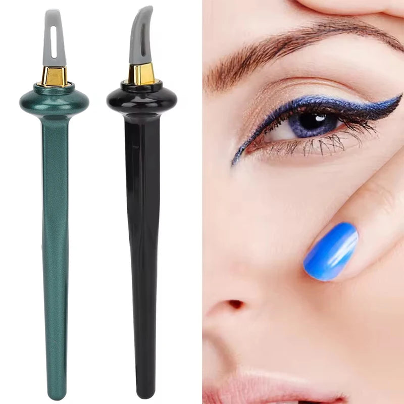 Waterproof Non-Smudge Silicone Eyeliner Brush Makeup Tool with Handle Color Variations