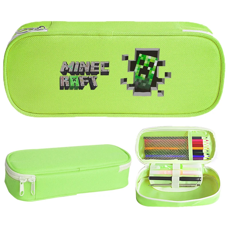 Game Themed Pencil Case for Students, Portable Pen Pouch, Back to School Organizer