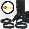 High Elastic Black Hair Bands for Women - Durable Ponytail Holders & Headbands