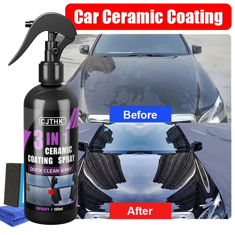 Car Ceramic Nano Coating Liquid - Hydrophobic Paint Sealant for All Surfaces