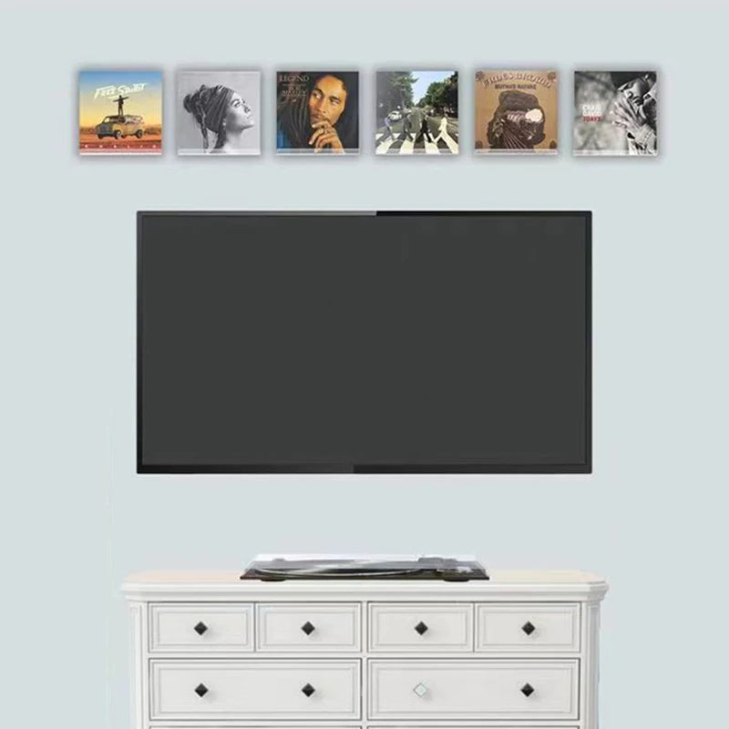 Wall-Mounted Transparent Acrylic Display Shelf for Books, Photos, Bottles, and Decor