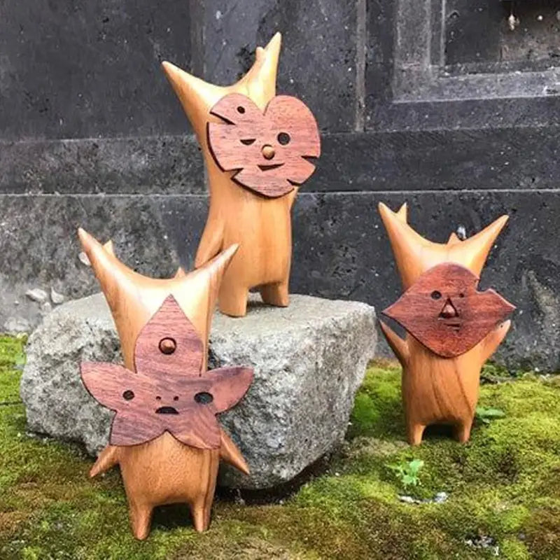 Wooden Korok Statue Home Decoration Handicraft for Game Lovers Zelda Breath of the Wild