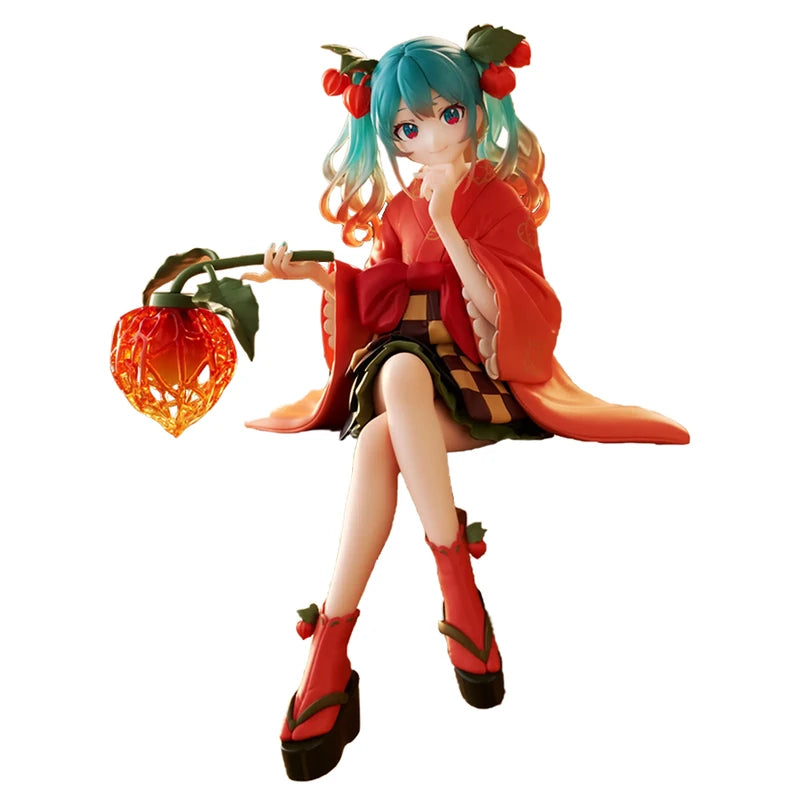 Anime Goddess Hatsune Miku PVC Figure - Handmade Cute Cherry Model, Collectible Decor